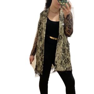 Fashion Nova Sheer sleeve  Chantelle Lace Blazer